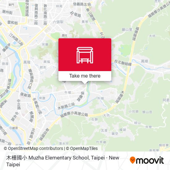 木柵國小 Muzha Elementary School map