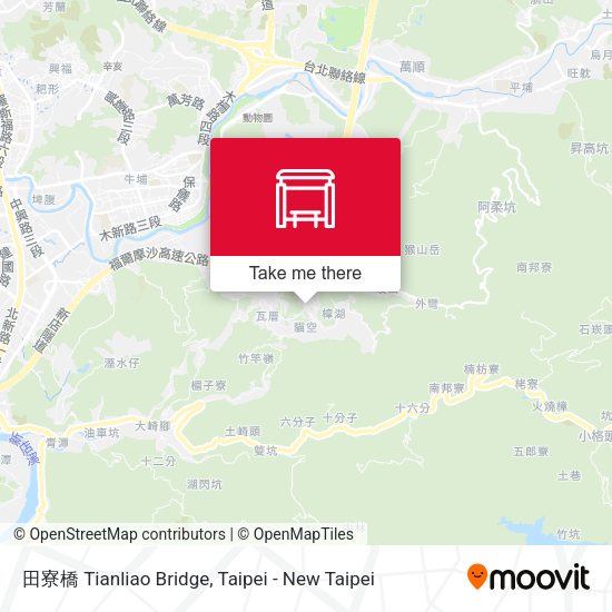 田寮橋 Tianliao Bridge map