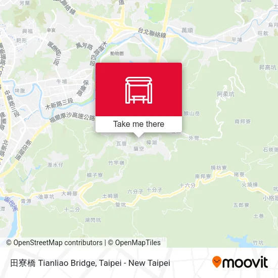 田寮橋 Tianliao Bridge map