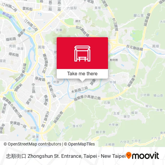 忠順街口 Zhongshun St. Entrance map