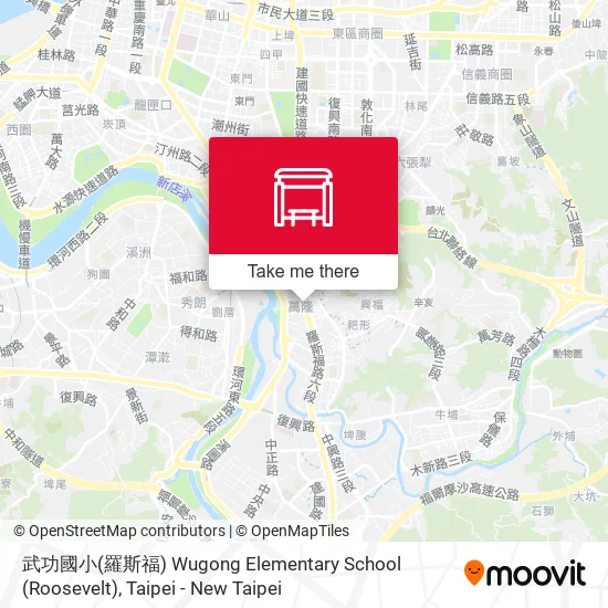 武功國小(羅斯福) Wugong Elementary School (Roosevelt) map