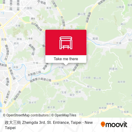 政大三街 Zhengda 3rd. St. Entrance map