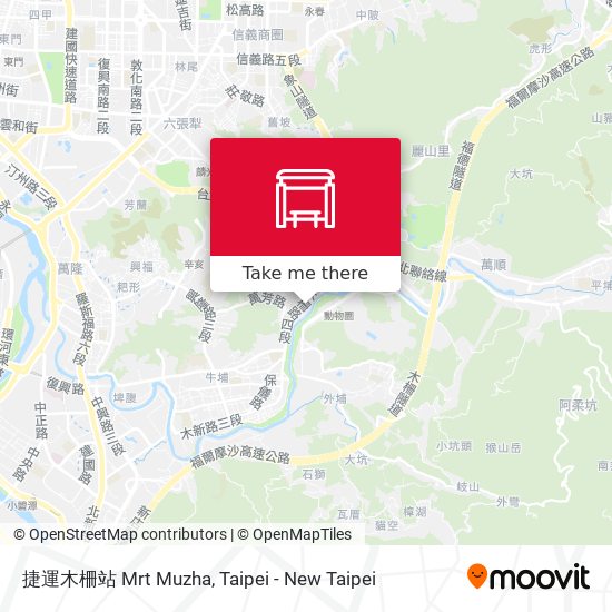 捷運木柵站 Mrt Muzha地圖