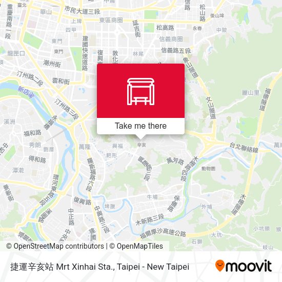 捷運辛亥站 Mrt Xinhai Sta. map