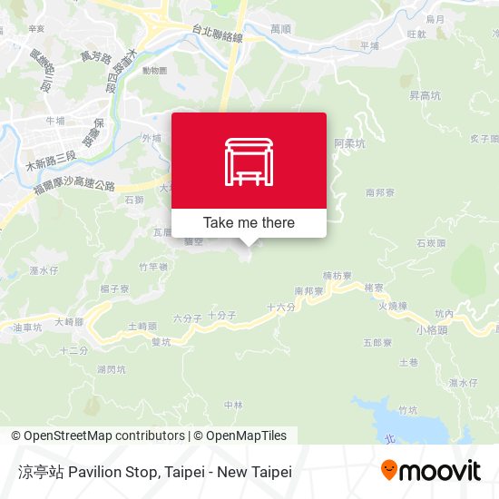 涼亭站 Pavilion Stop地圖