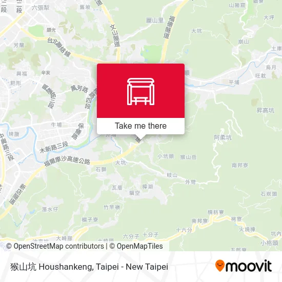 猴山坑 Houshankeng map