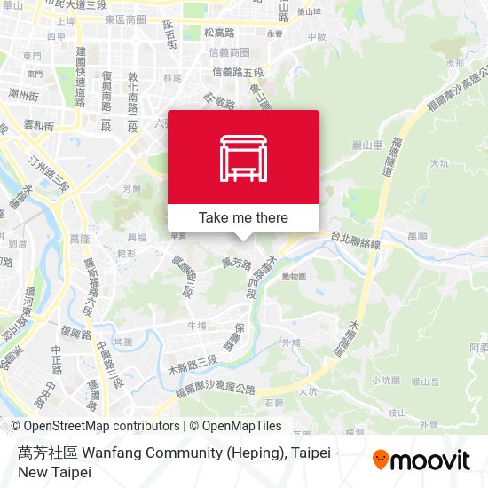 萬芳社區 Wanfang Community (Heping) map