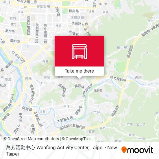 萬芳活動中心 Wanfang Activity Center map