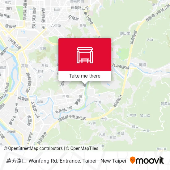 萬芳路口 Wanfang Rd. Entrance map