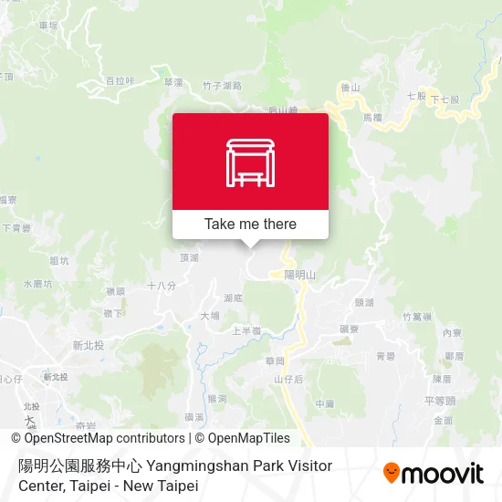 陽明公園服務中心 Yangmingshan Park Visitor Center map