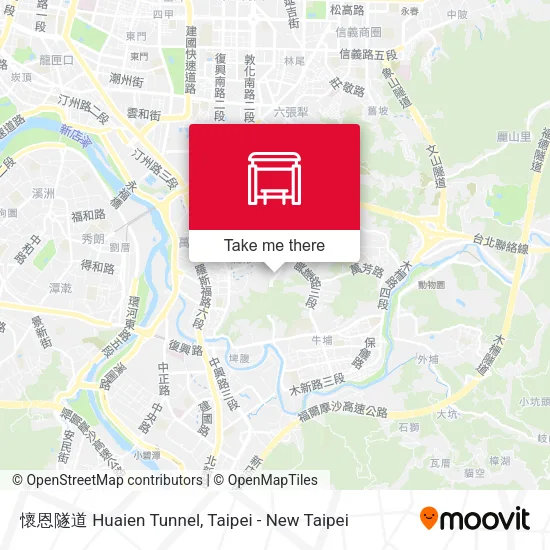 懷恩隧道 Huaien Tunnel地圖