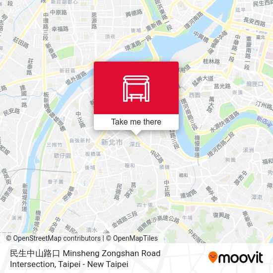 民生中山路口 Minsheng Zongshan Road Intersection map