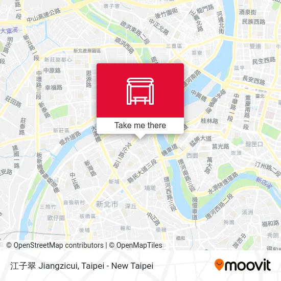 江子翠 Jiangzicui map