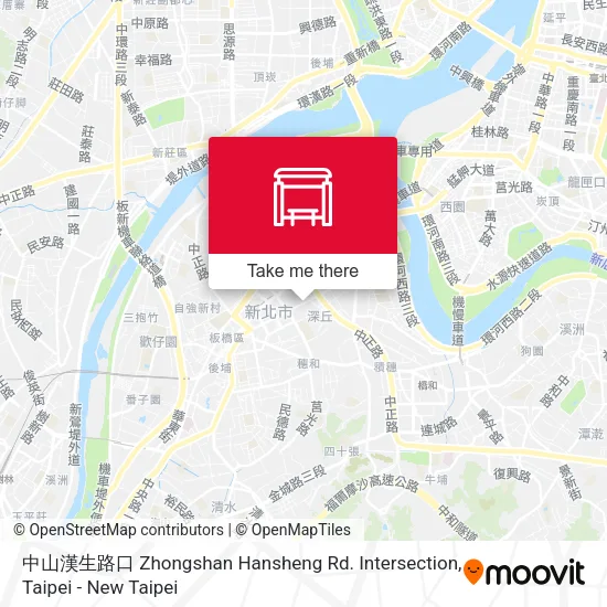 中山漢生路口 Zhongshan Hansheng Rd. Intersection地圖