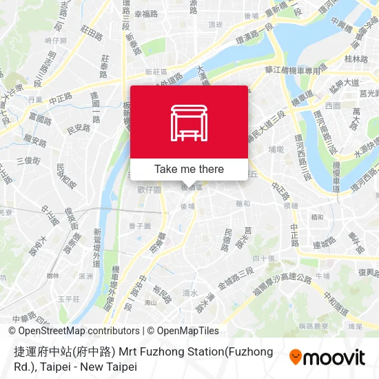 捷運府中站(府中路) Mrt Fuzhong Station(Fuzhong Rd.)地圖