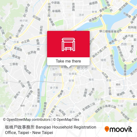 板橋戶政事務所 Banqiao Household Registration Office map