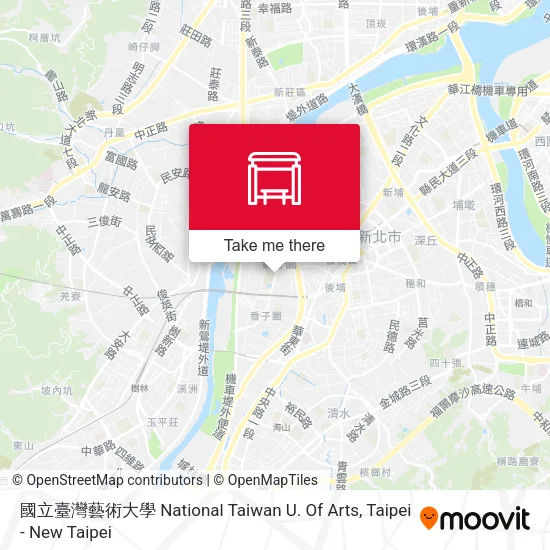 國立臺灣藝術大學 National Taiwan U. Of Arts map