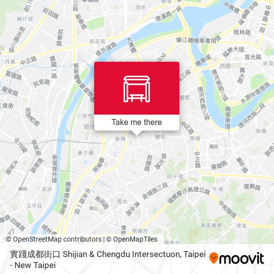 實踐成都街口 Shijian & Chengdu Intersectuon map