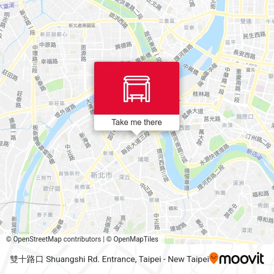雙十路口 Shuangshi Rd. Entrance map