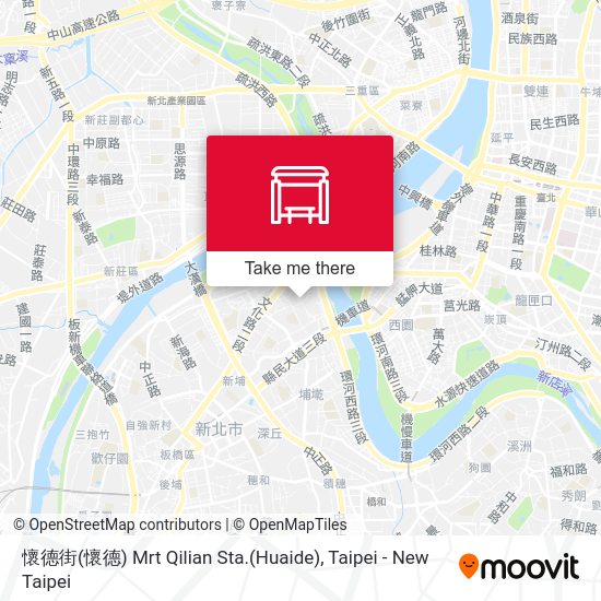 懷德街(懷德) Mrt Qilian Sta.(Huaide) map
