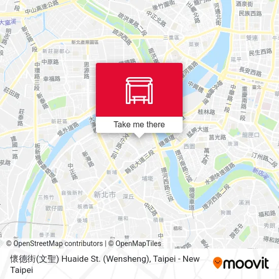 懷德街(文聖) Huaide St. (Wensheng) map