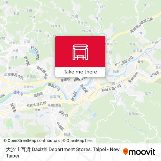 大汐止百貨 Daxizhi Department Stores map