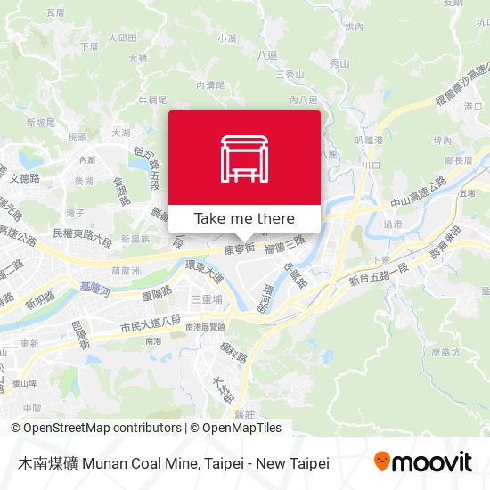 木南煤礦 Munan Coal Mine map