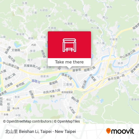 北山里 Beishan Li map