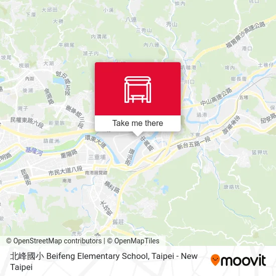 北峰國小 Beifeng Elementary School map