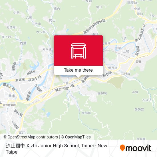 汐止國中 Xizhi Junior High School地圖