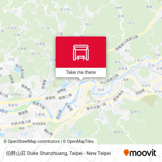 伯爵山莊 Duke Shanzhuang map