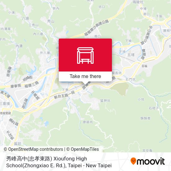 秀峰高中(忠孝東路) Xioufong High School(Zhongxiao E. Rd.) map