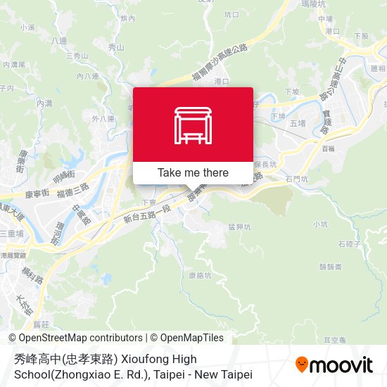 秀峰高中(忠孝東路) Xioufong High School(Zhongxiao E. Rd.)地圖