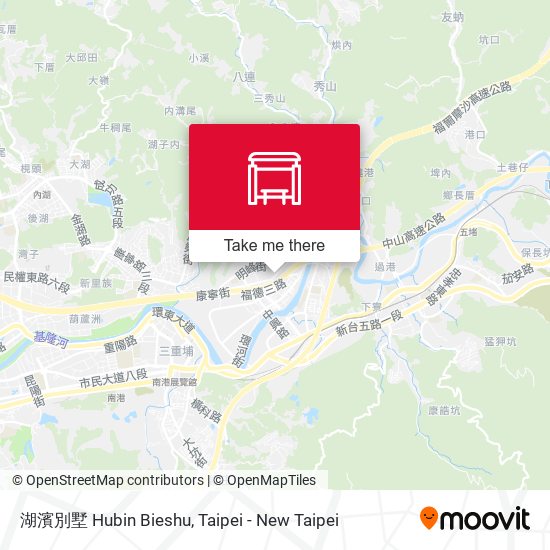湖濱別墅 Hubin Bieshu map