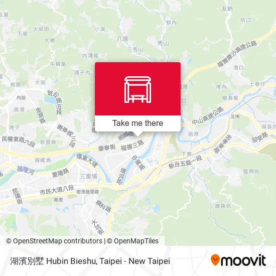 湖濱別墅 Hubin Bieshu map