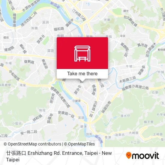 廿張路口 Ershizhang Rd. Entrance map