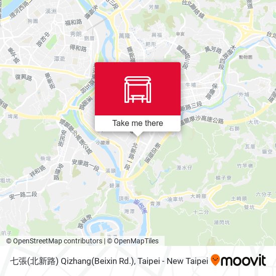 七張(北新路) Qizhang(Beixin Rd.) map