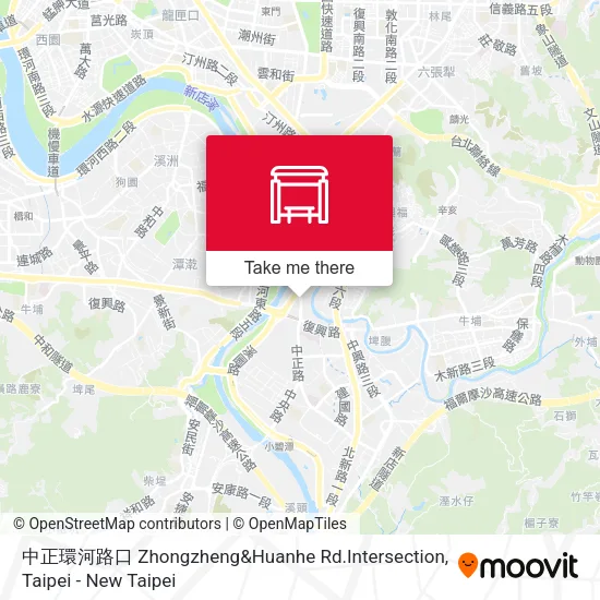 中正環河路口 Zhongzheng&Huanhe Rd.Intersection map