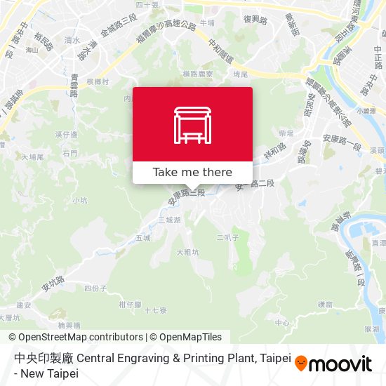 中央印製廠 Central Engraving & Printing Plant地圖