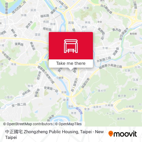 中正國宅 Zhongzheng Public Housing map