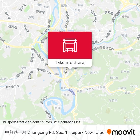 中興路一段 Zhongxing Rd. Sec. 1地圖