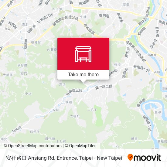 安祥路口 Ansiang Rd. Entrance map