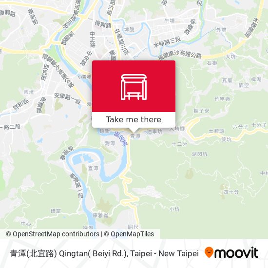 青潭(北宜路) Qingtan( Beiyi Rd.) map