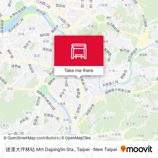 捷運大坪林站 Mrt Dapinglin Sta. map