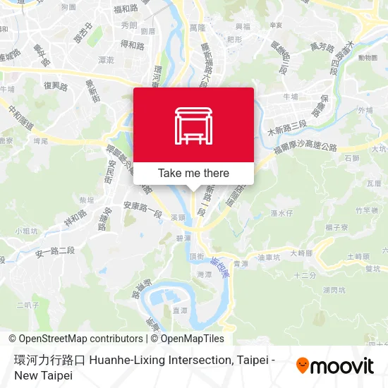 環河力行路口 Huanhe-Lixing Intersection map