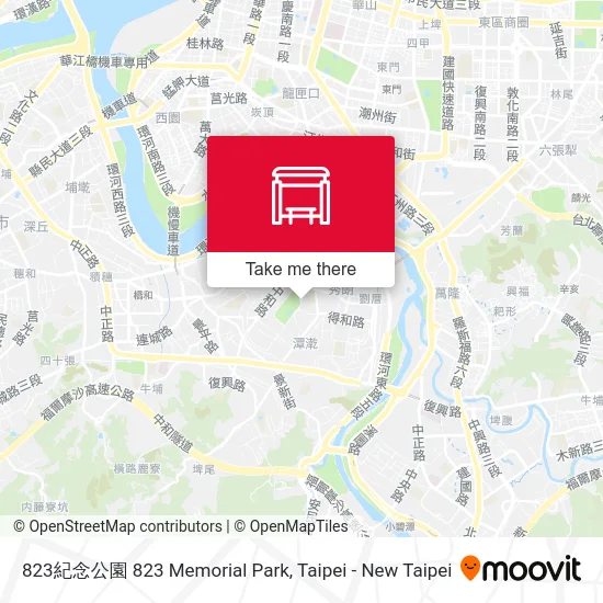 823紀念公園 823 Memorial Park map