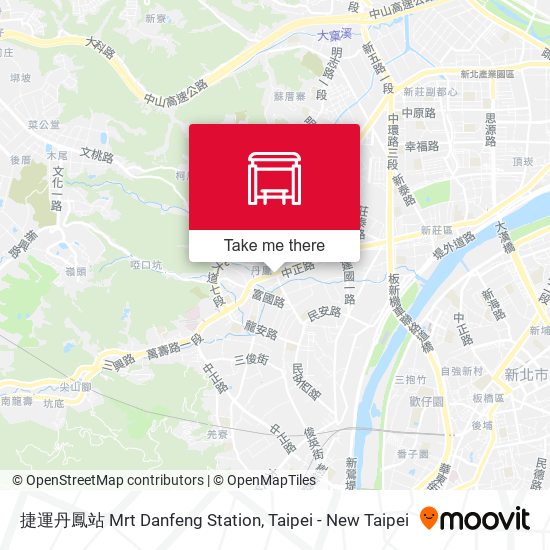捷運丹鳳站 Mrt Danfeng Station map