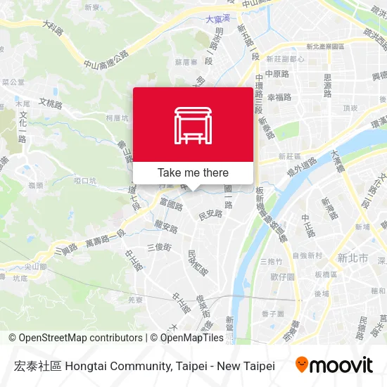宏泰社區 Hongtai Community map