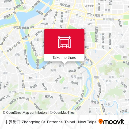 中興街口 Zhongxing St. Entrance map