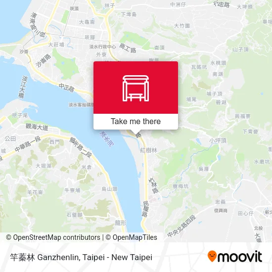 竿蓁林 Ganzhenlin map